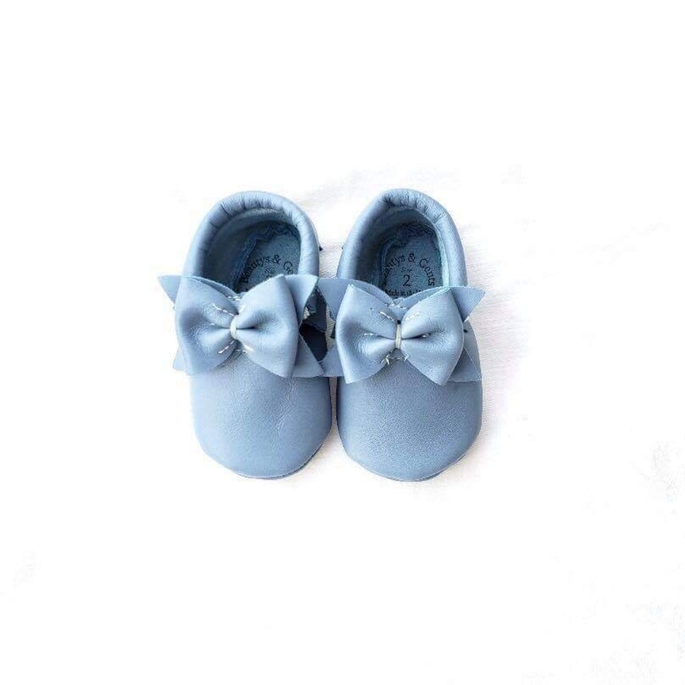 Beautys and Gents Sea Blue moccs - Picture 3 of 3